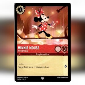 Minnie Mouse 🔥 Disneyland 🔥 Disney Lorcana Trading Card TCG